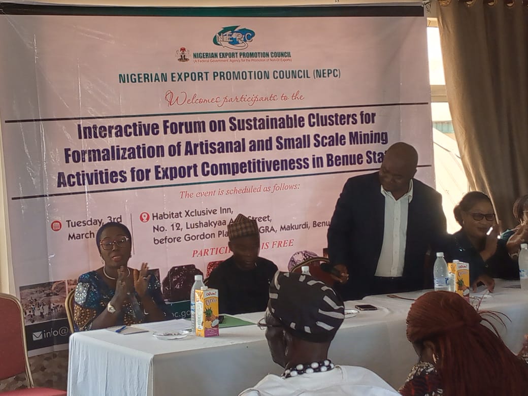 Read more about the article ASMMMON PRESENTS GOODWILL MESSAGE AT NEPC WORKSHOP, ADVOCATES FOR SUSTAINABLE MINING CLUSTERS IN BENUE STATE